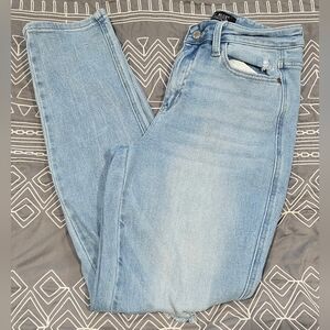 Judy Blue Midrise Boyfriend Star Pocket Distressed Jeans Size 5/27